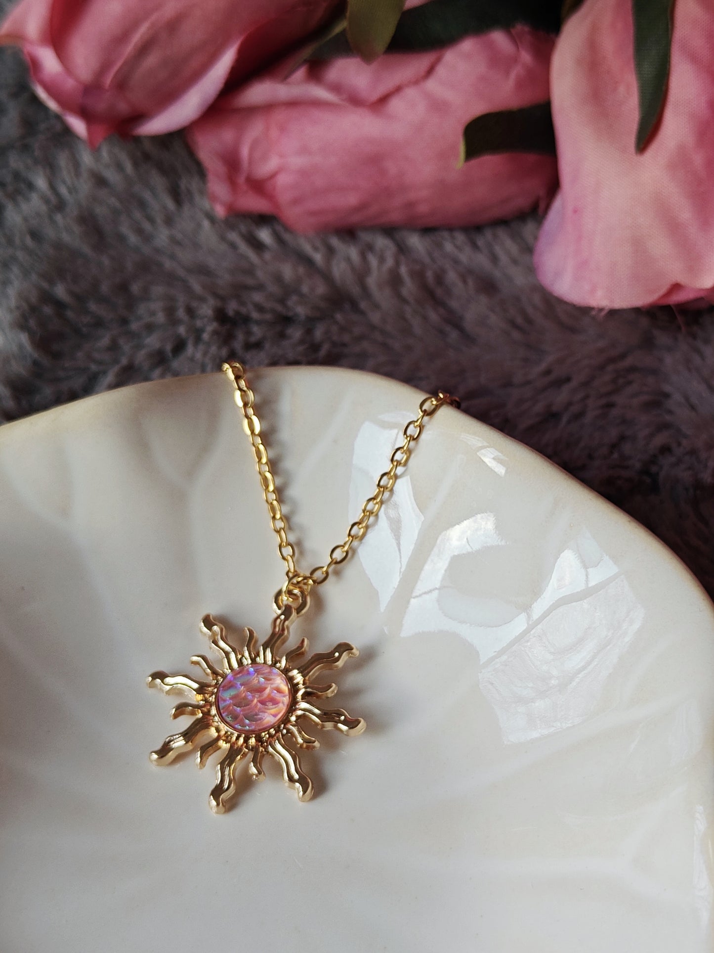 Royalcore Golden Sun Necklace
