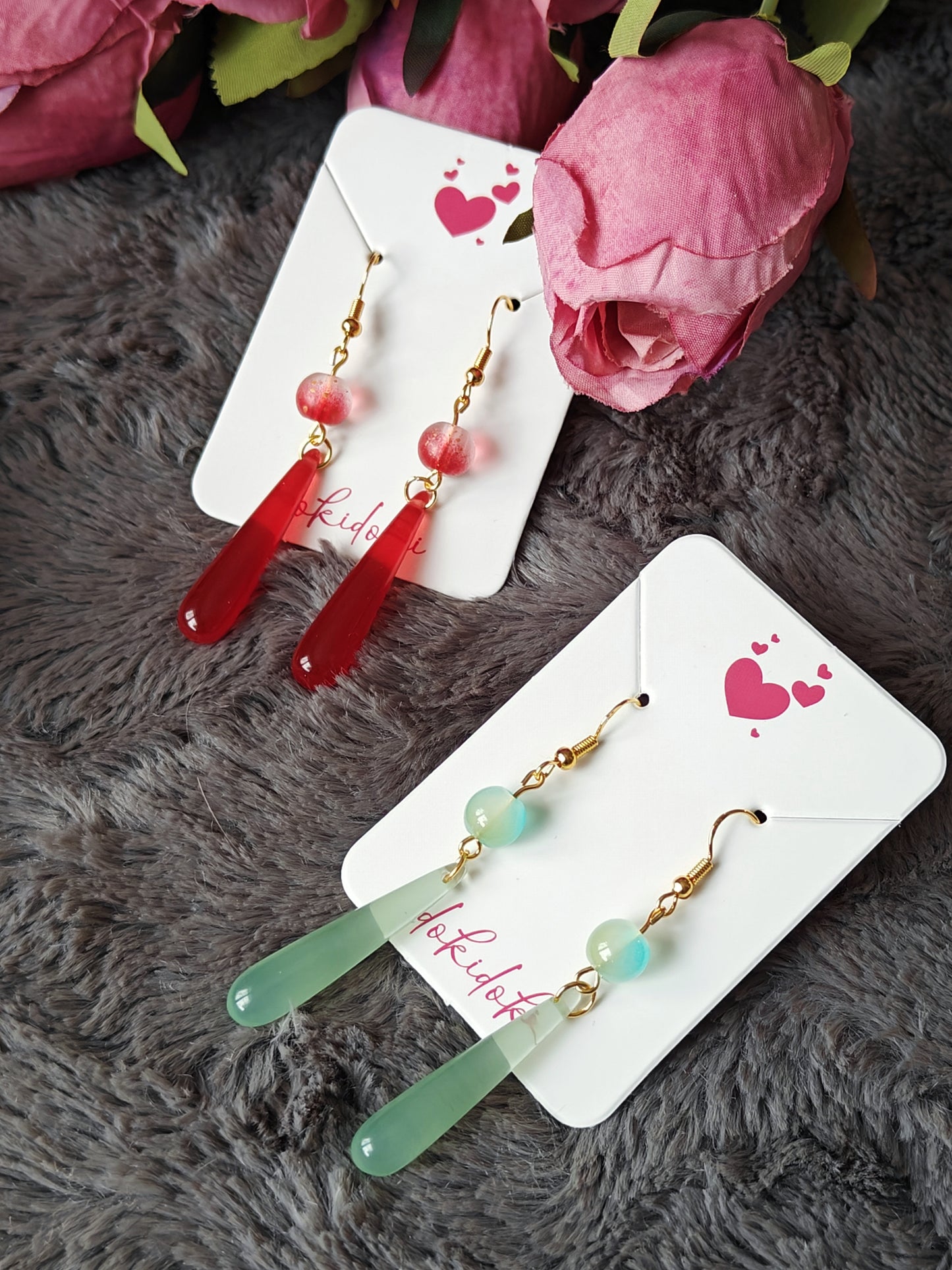 Long Tear Drop Earrings