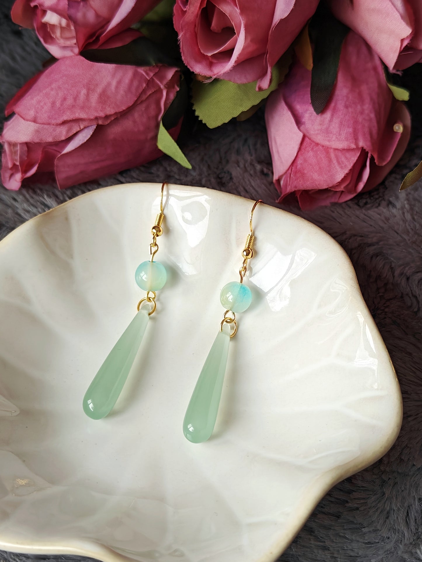 Long Tear Drop Earrings