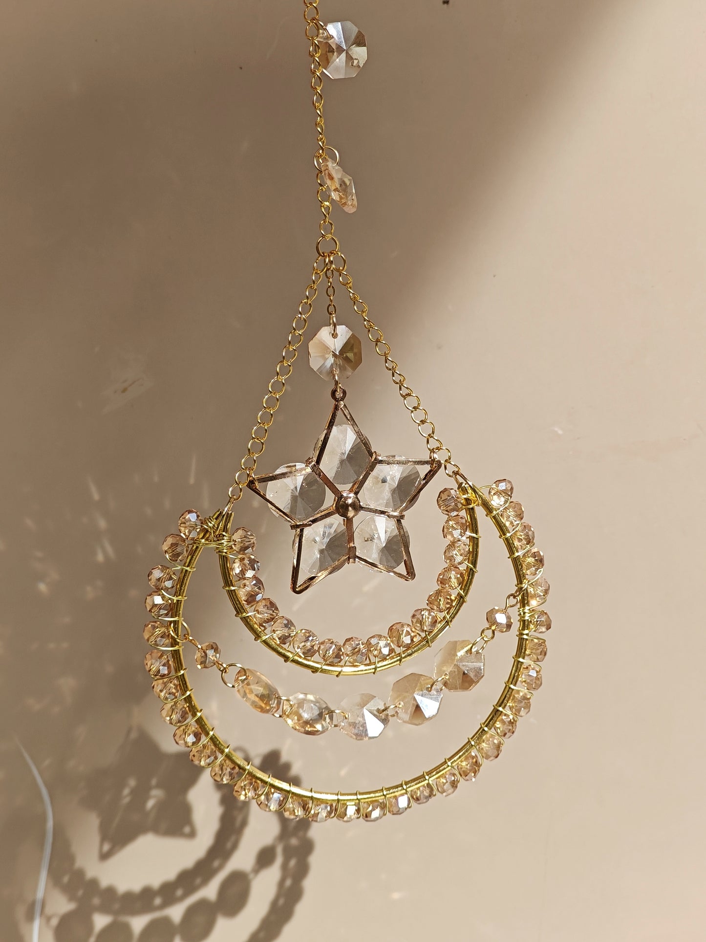 Champagne Moon and Star Catcher