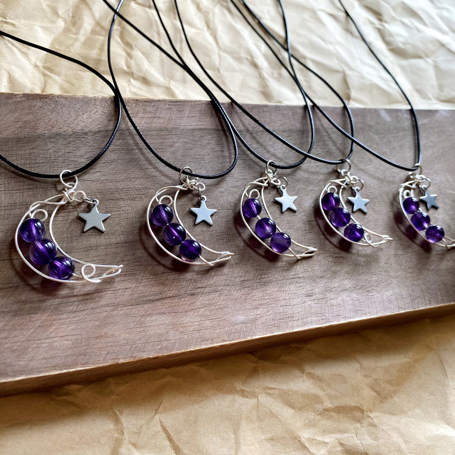 Amethyst Moon Necklace
