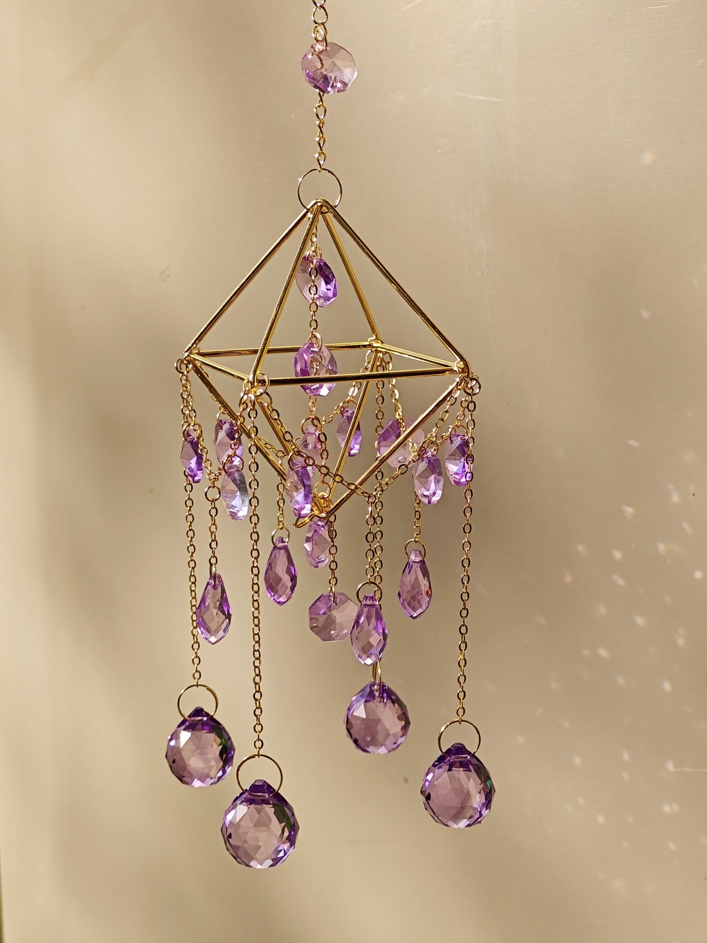 Lavender Tear Sun Catcher
