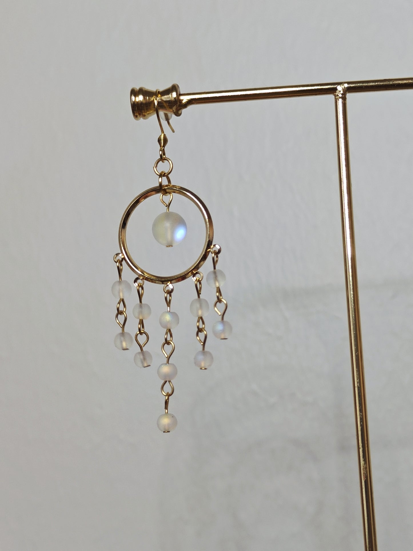 Natural Stone Waterfall Earrings