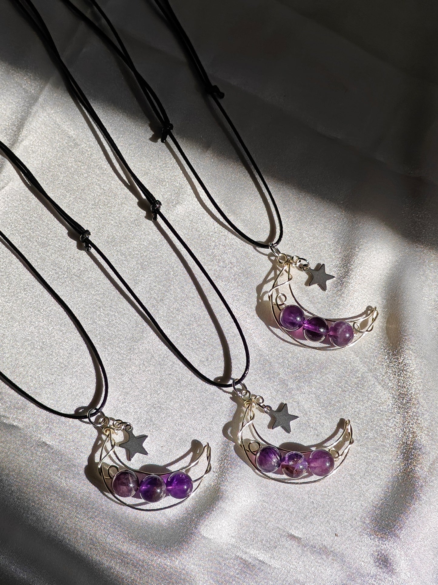Amethyst Moon Necklace