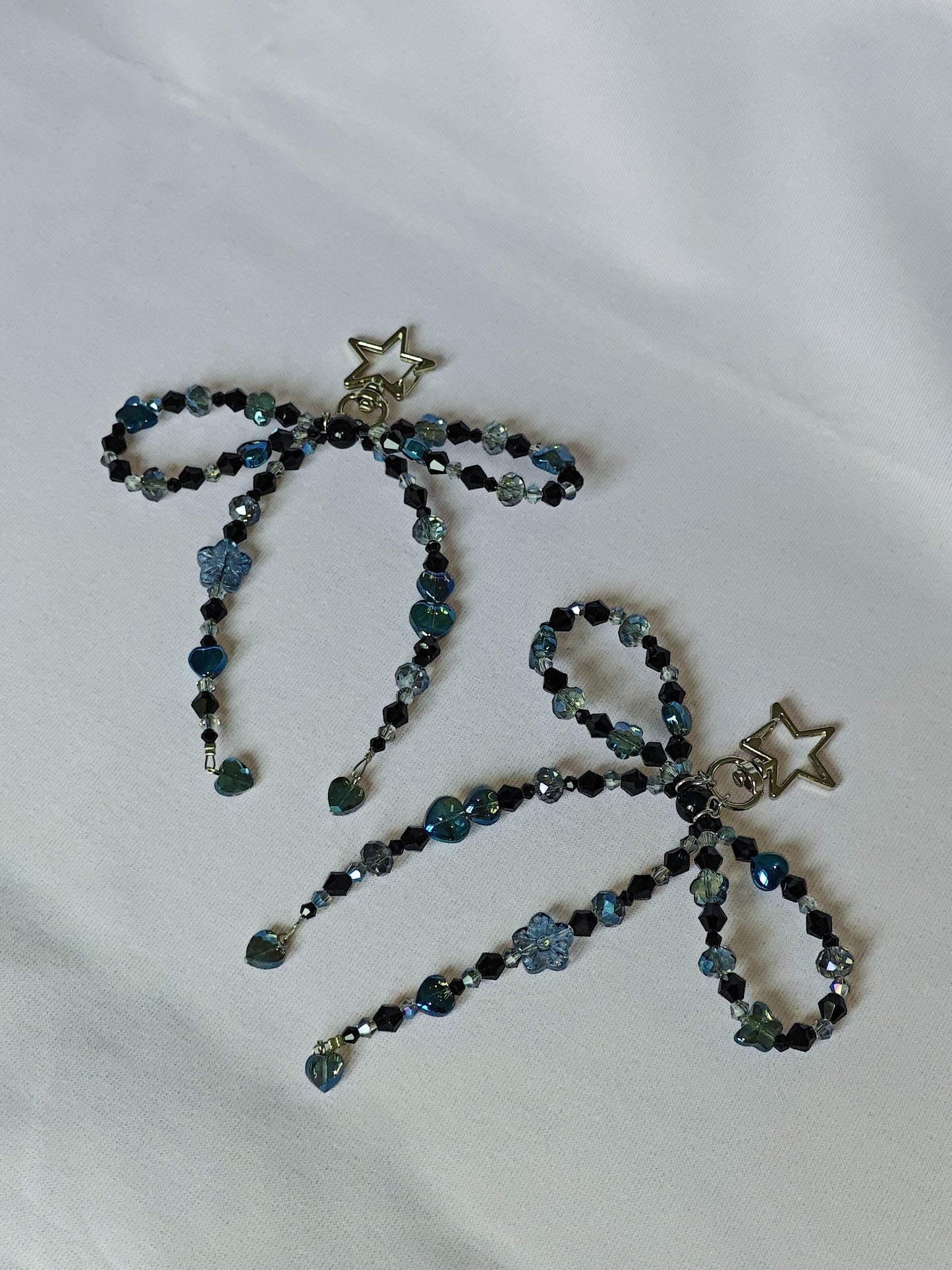 Blue Bow Bag Charm