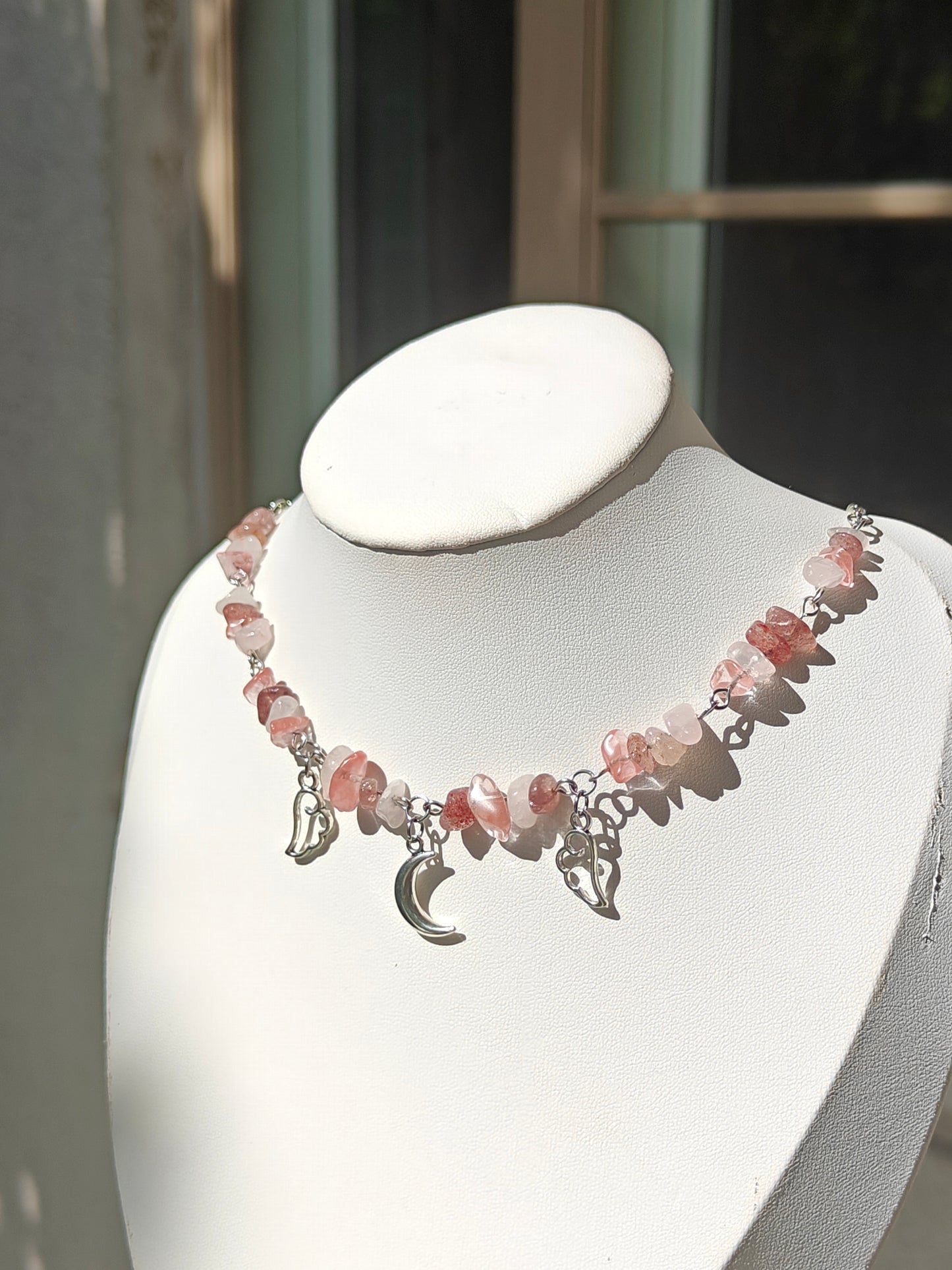 Strawberry Quartz Day Dream Necklace