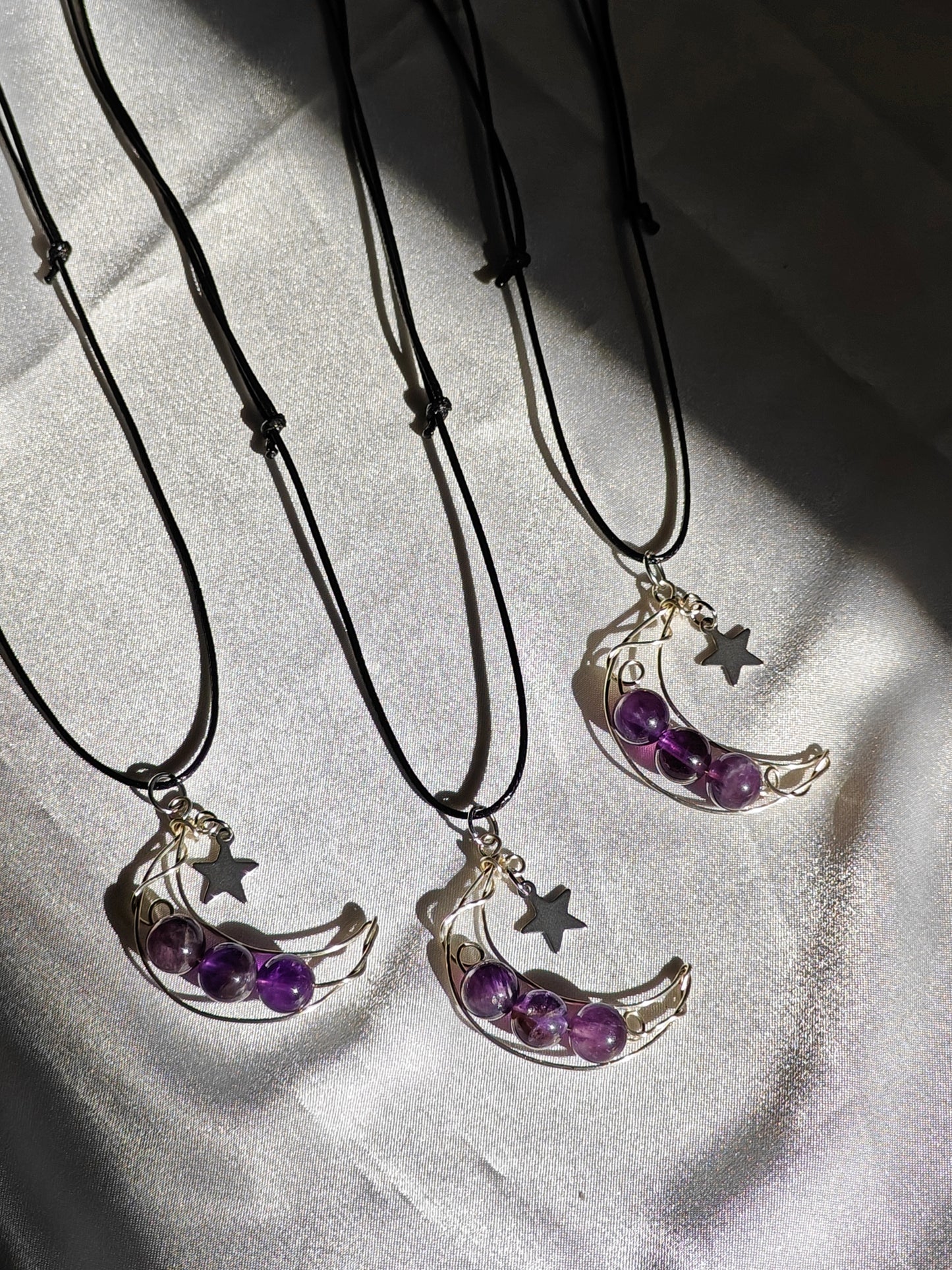 Amethyst Moon Necklace