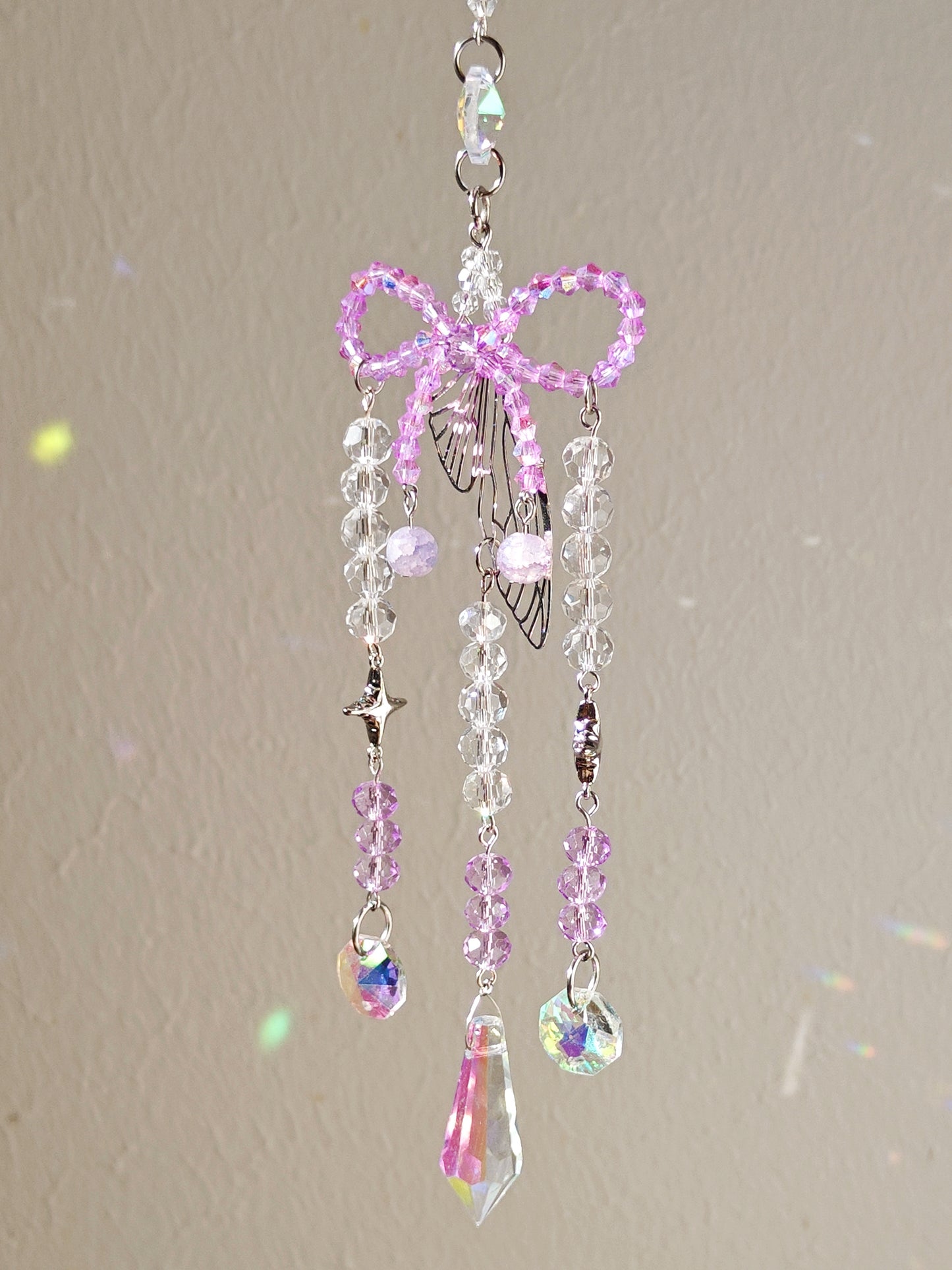 Lilac Bow Sun Catcher