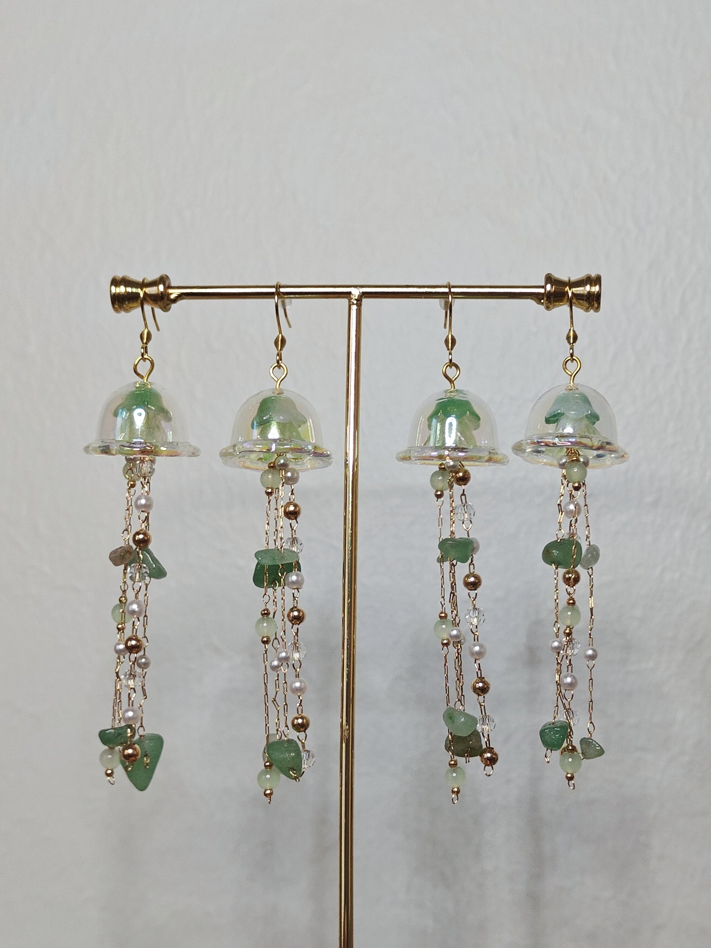 Aventurine Princess Jellyfish Earrings