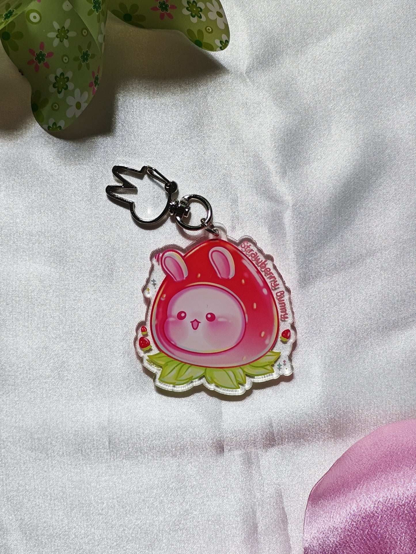 Berry Bunny Keychain