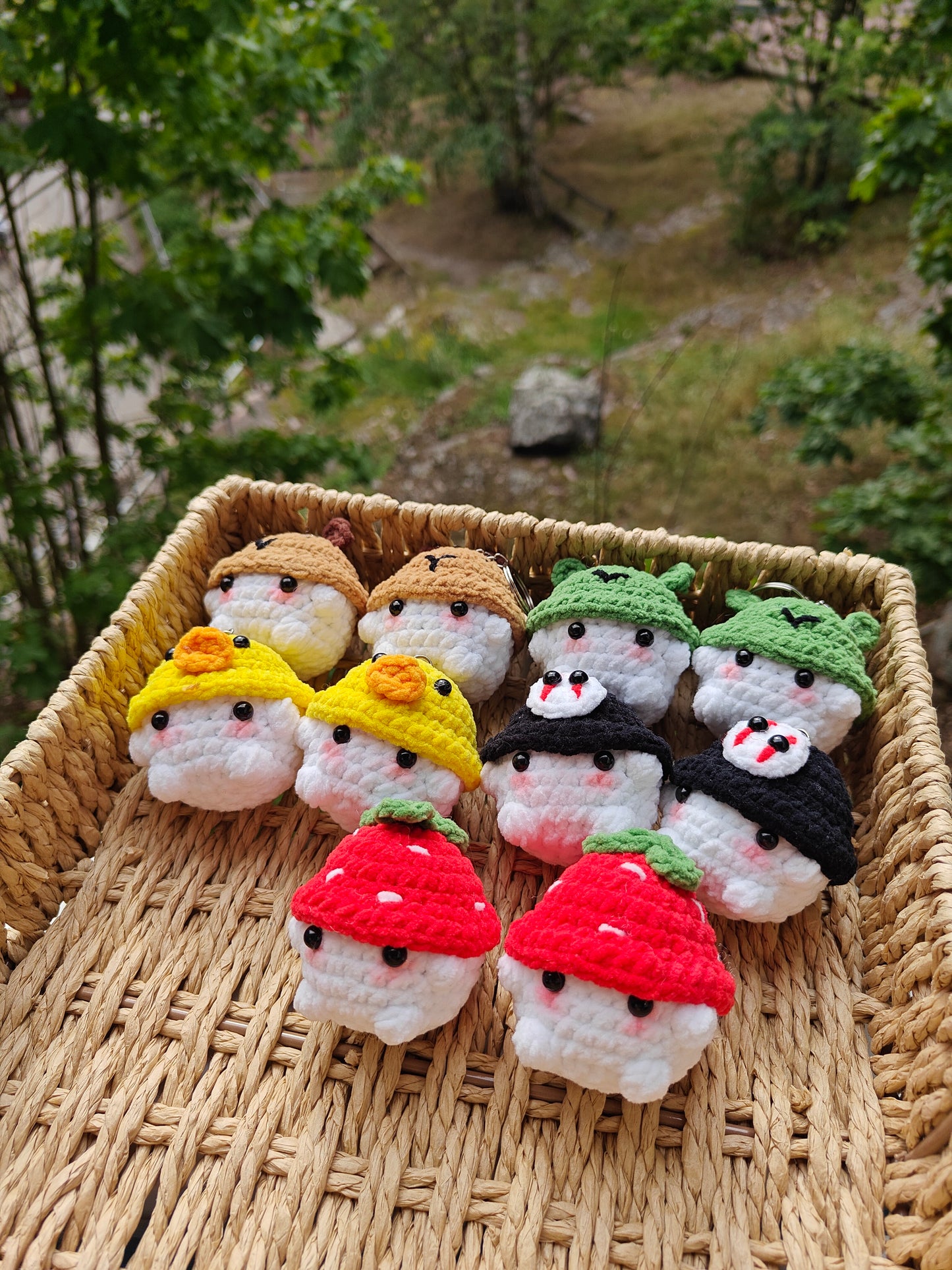 Crochet Mini Mushrooms