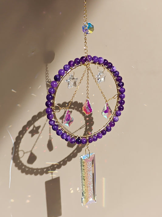 Amethyst Wishing Well Sun Catcher
