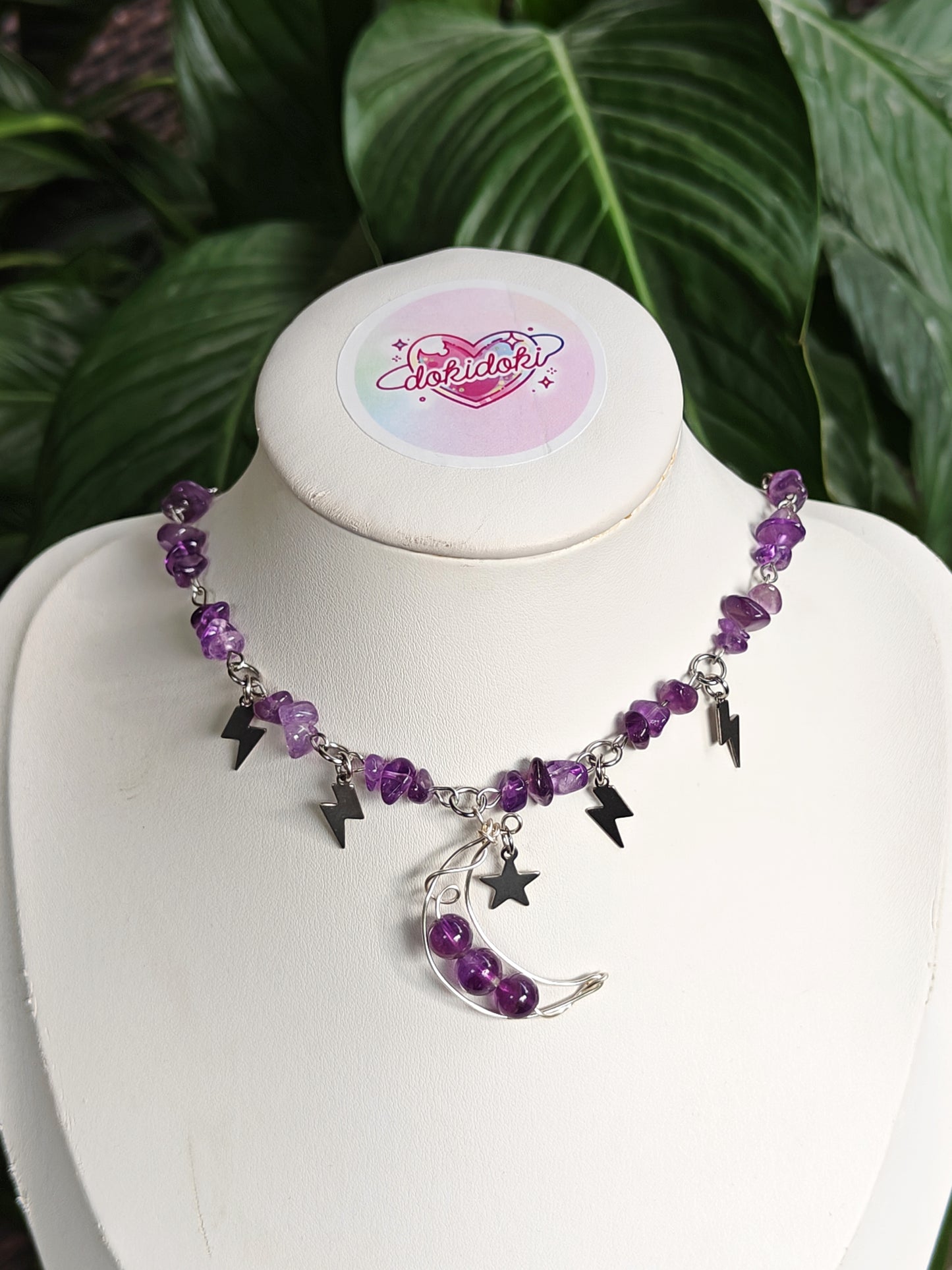 Amethyst Moon Necklace