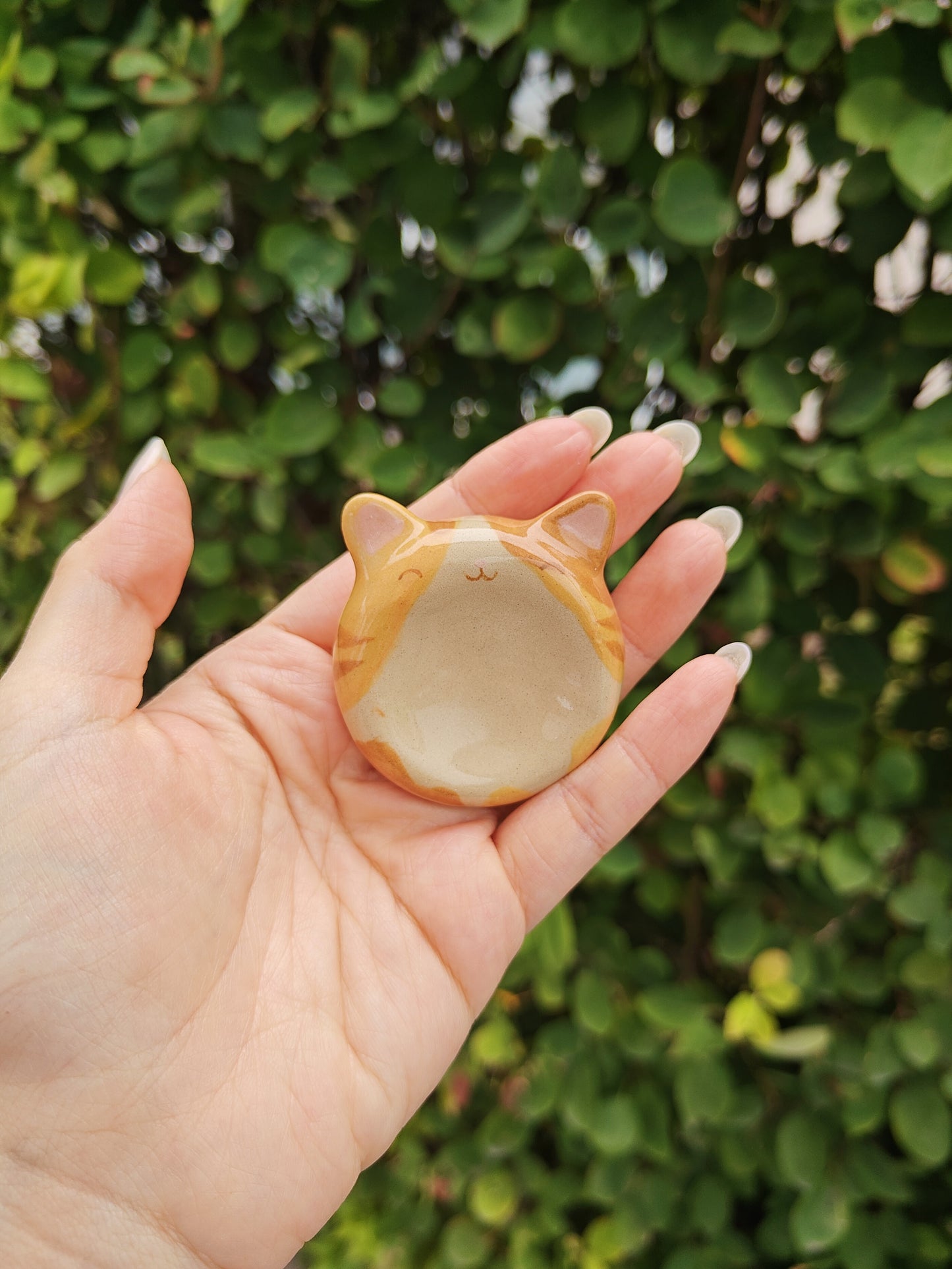 Orange Cat Worry Stone