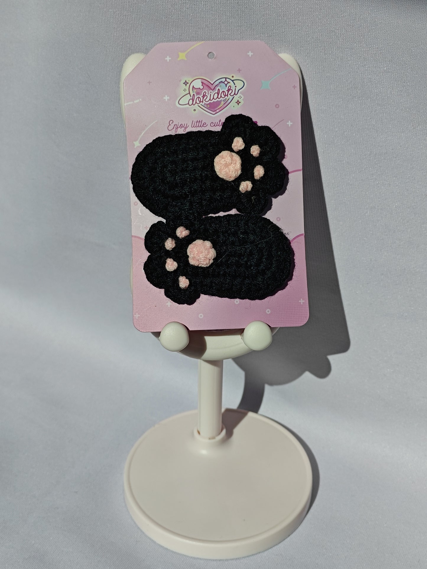 Cat Paw Crochet Hairpin Set