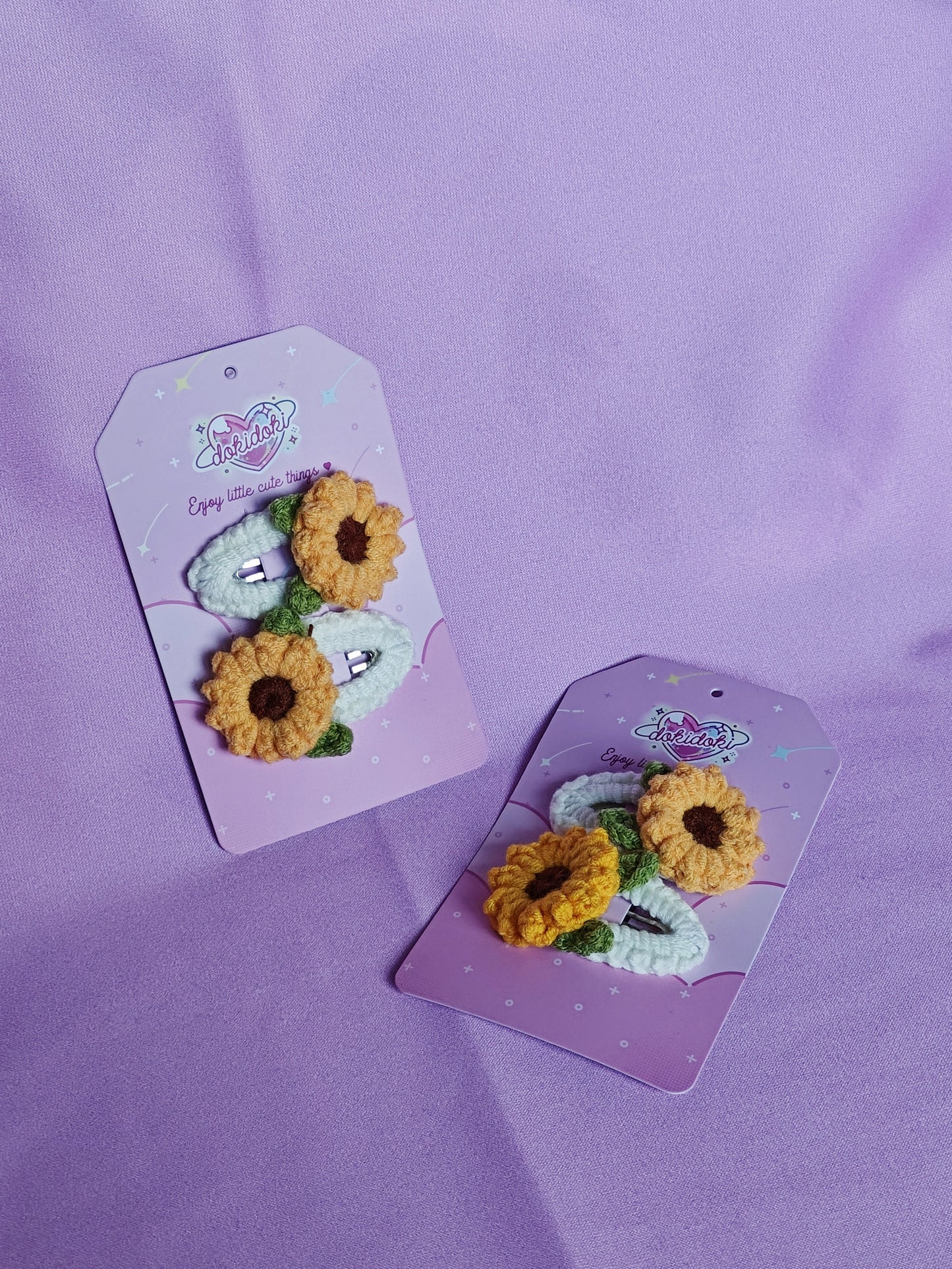 Sun Flower Crochet Hairpin Set