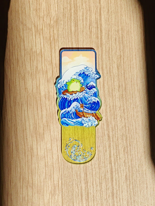 "The Great Wave off Kanagawa" Froggy Bookmark