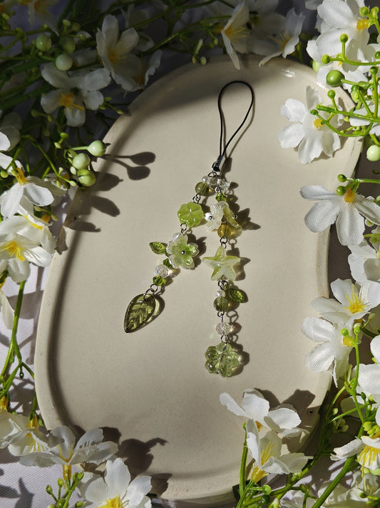 Lucky Clover Handmade Phone Charm