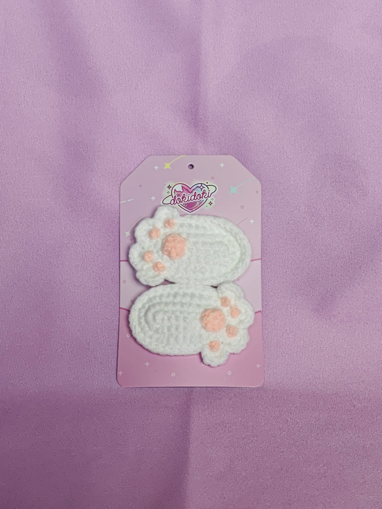 Cat Paw Crochet Hairpin Set