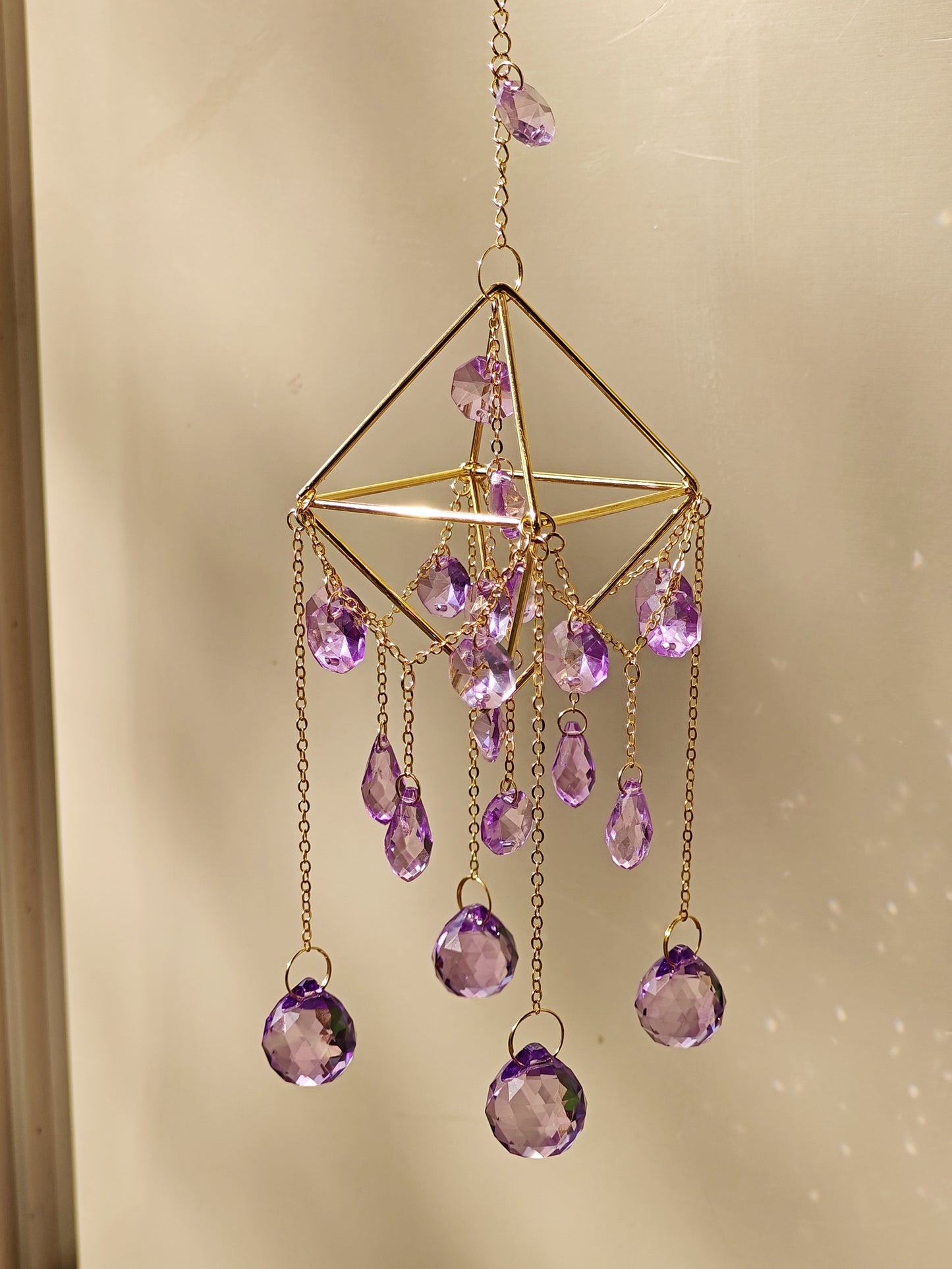 Lavender Tear Sun Catcher