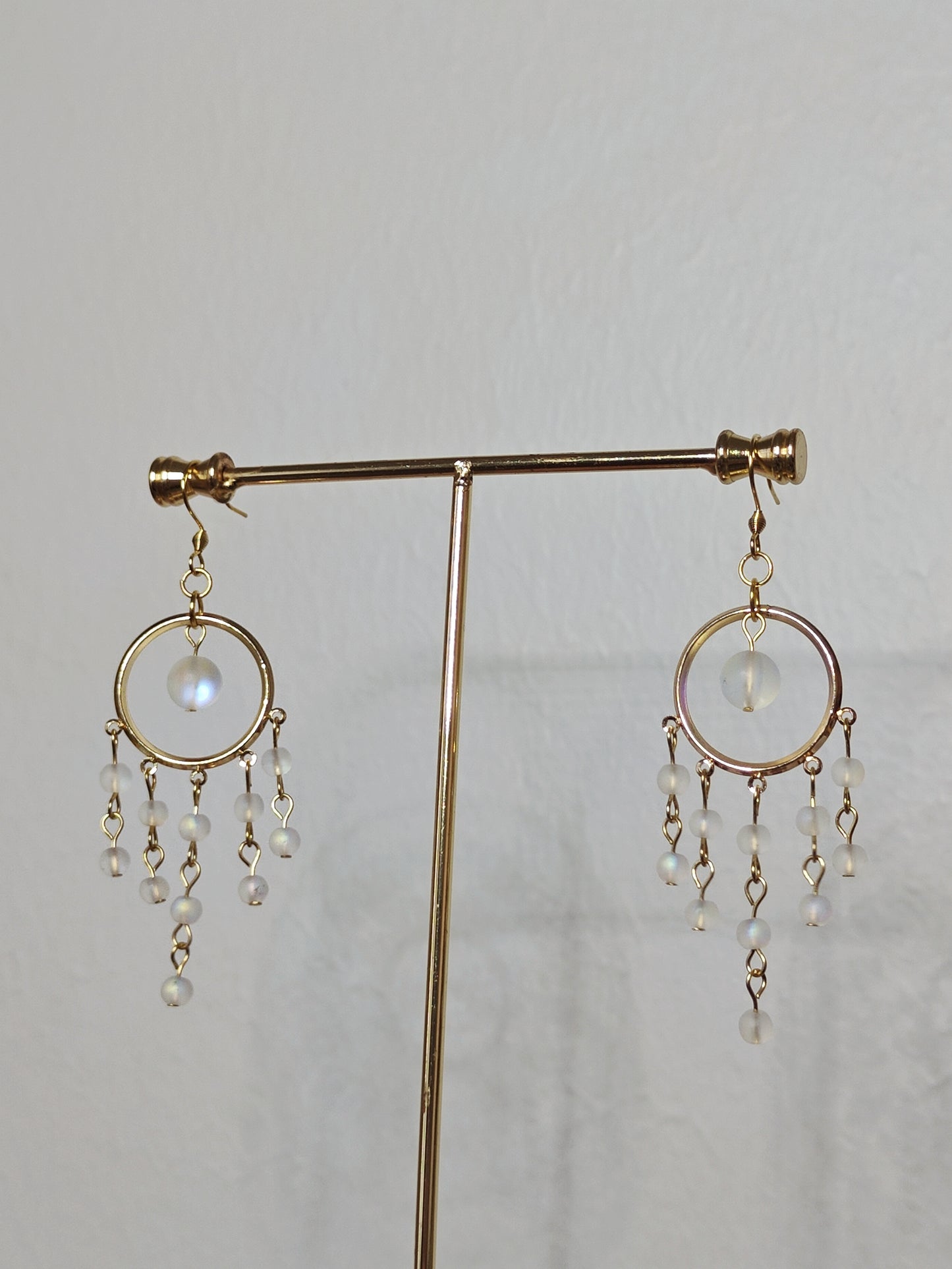Natural Stone Waterfall Earrings