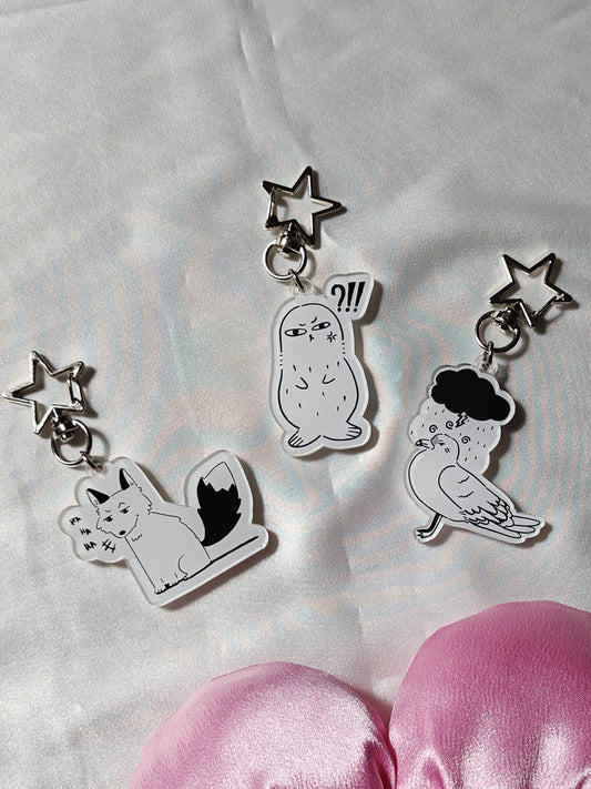 Sassy Animal Keychain