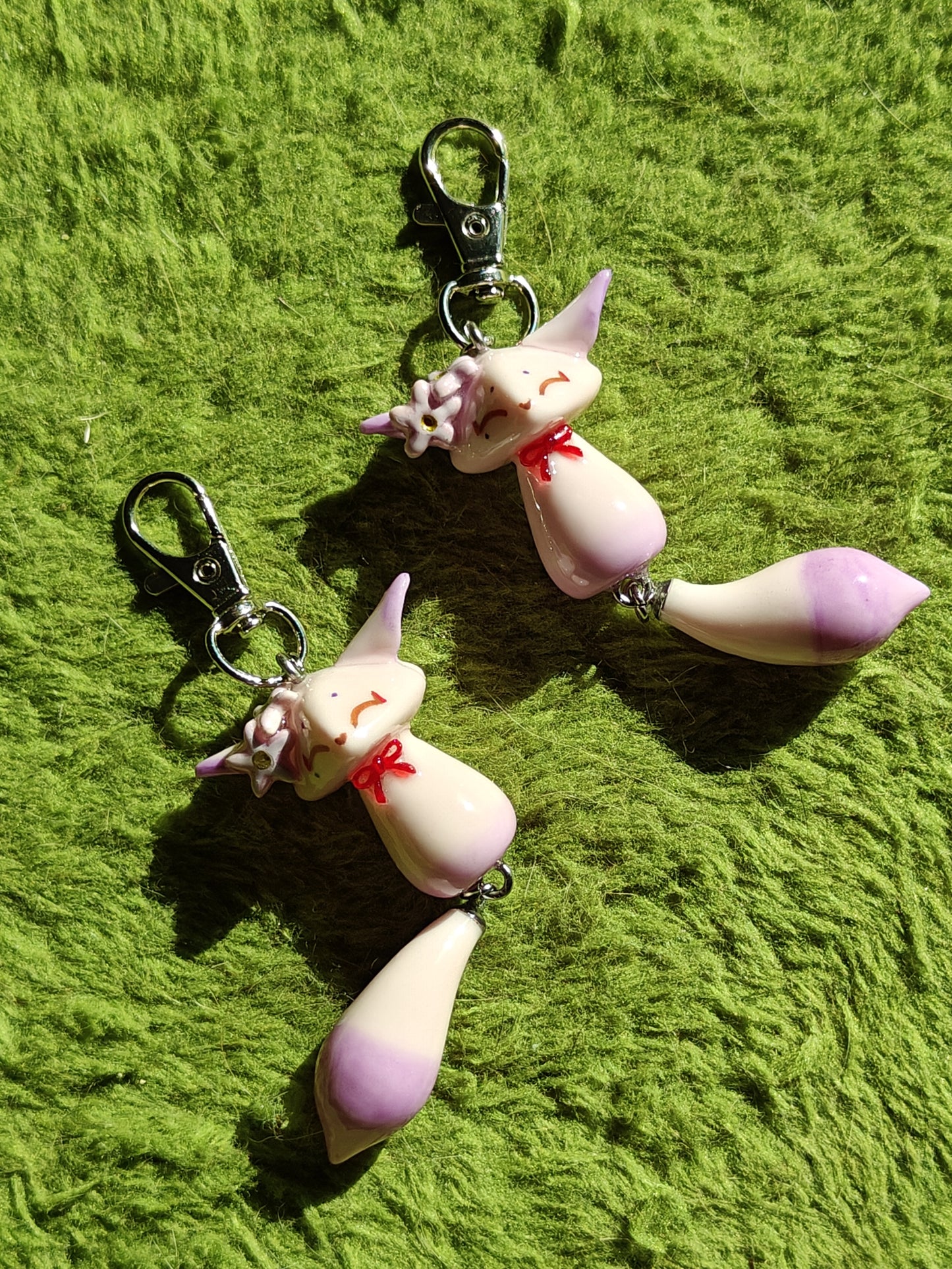 Ei Fox Handmade Clay Keychain