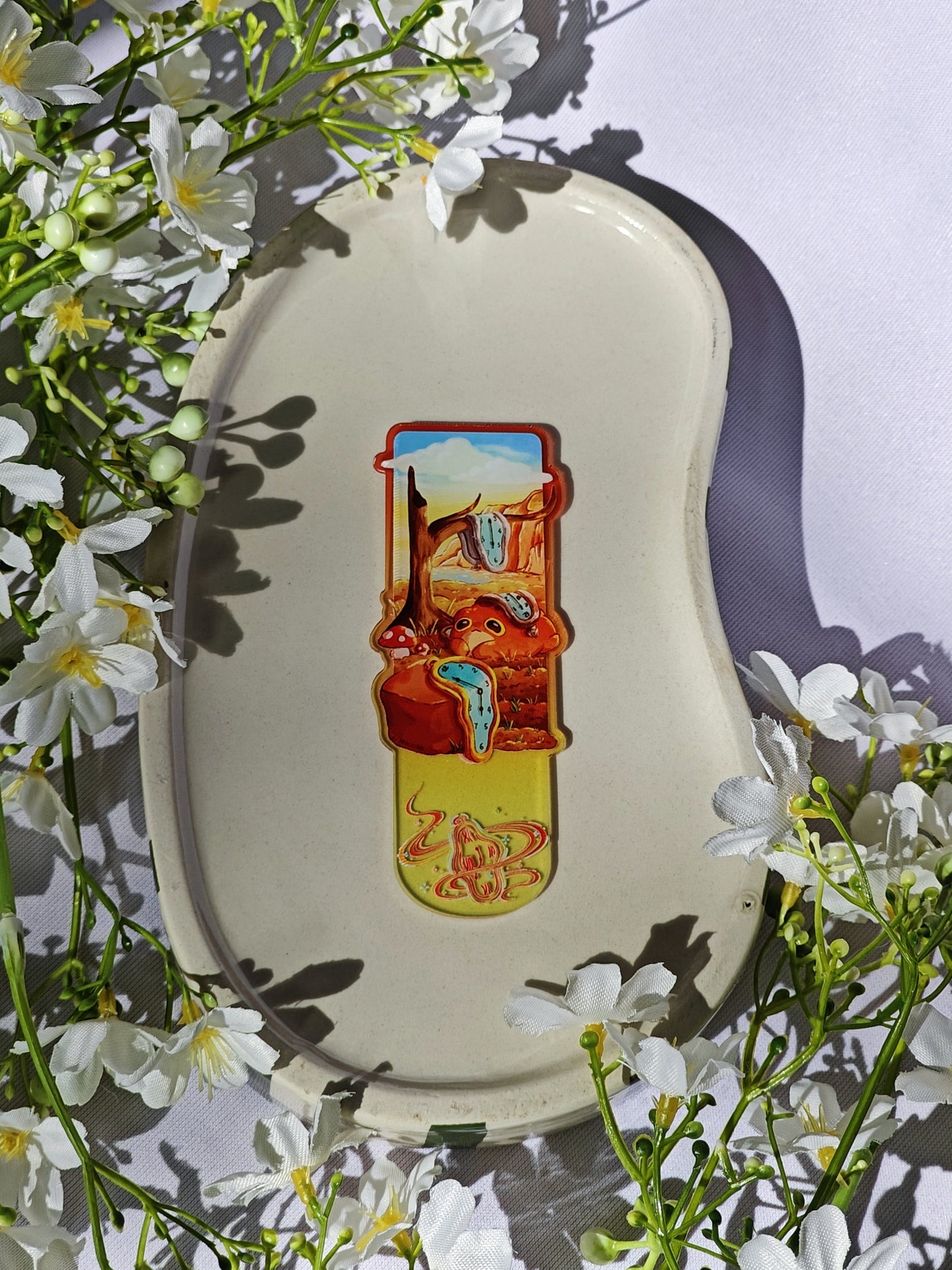 "The Melting Clock" Froggy Bookmark