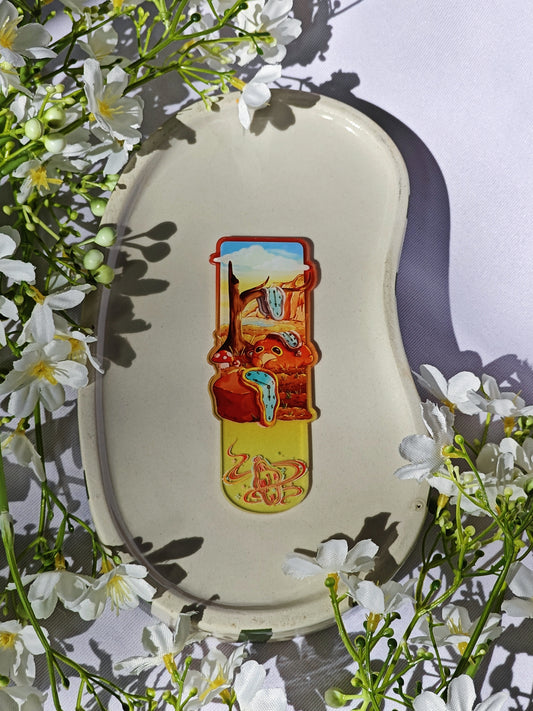 "The Melting Clock" Froggy Bookmark