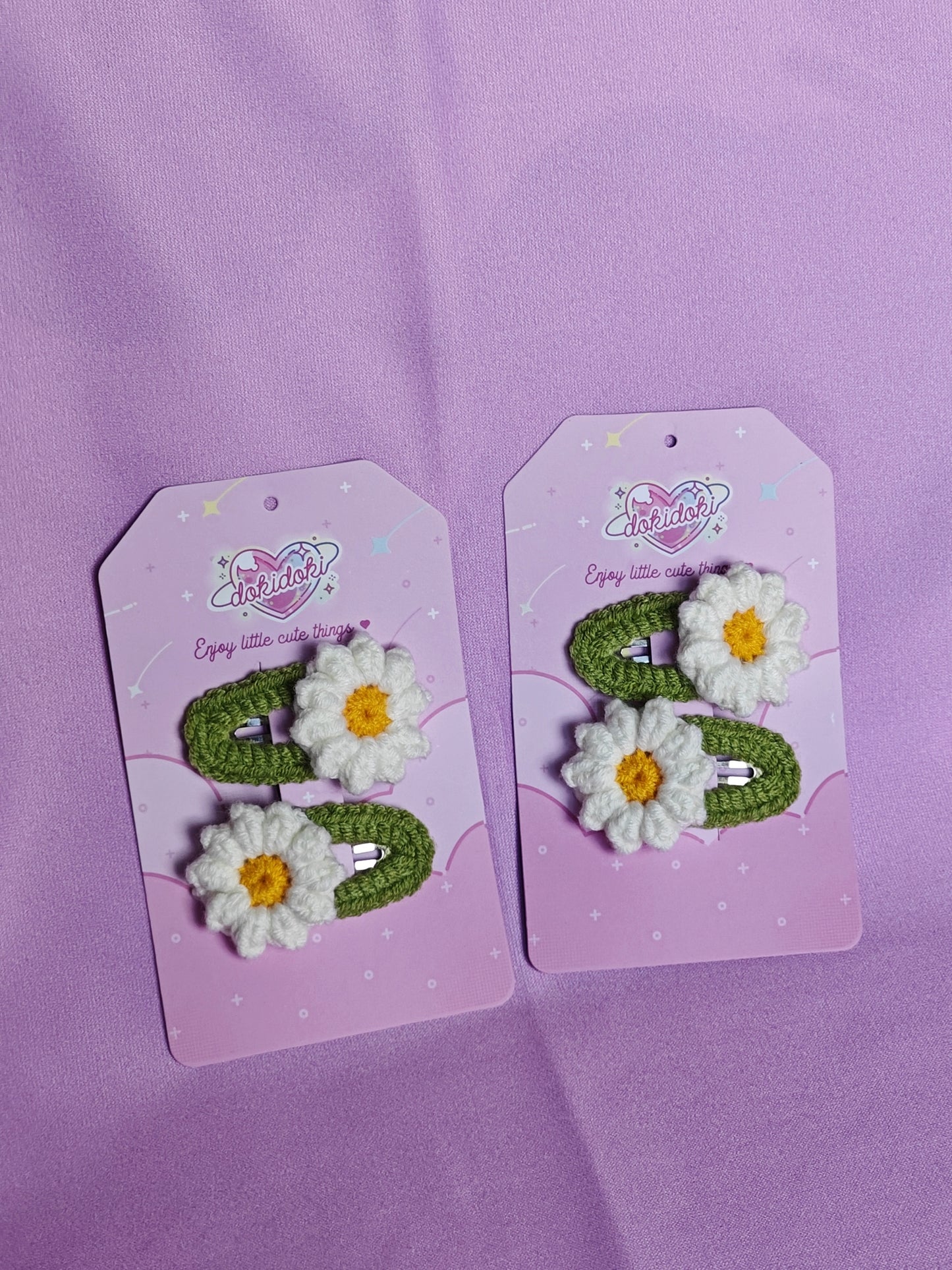 Daisy Crochet Hairpin Set