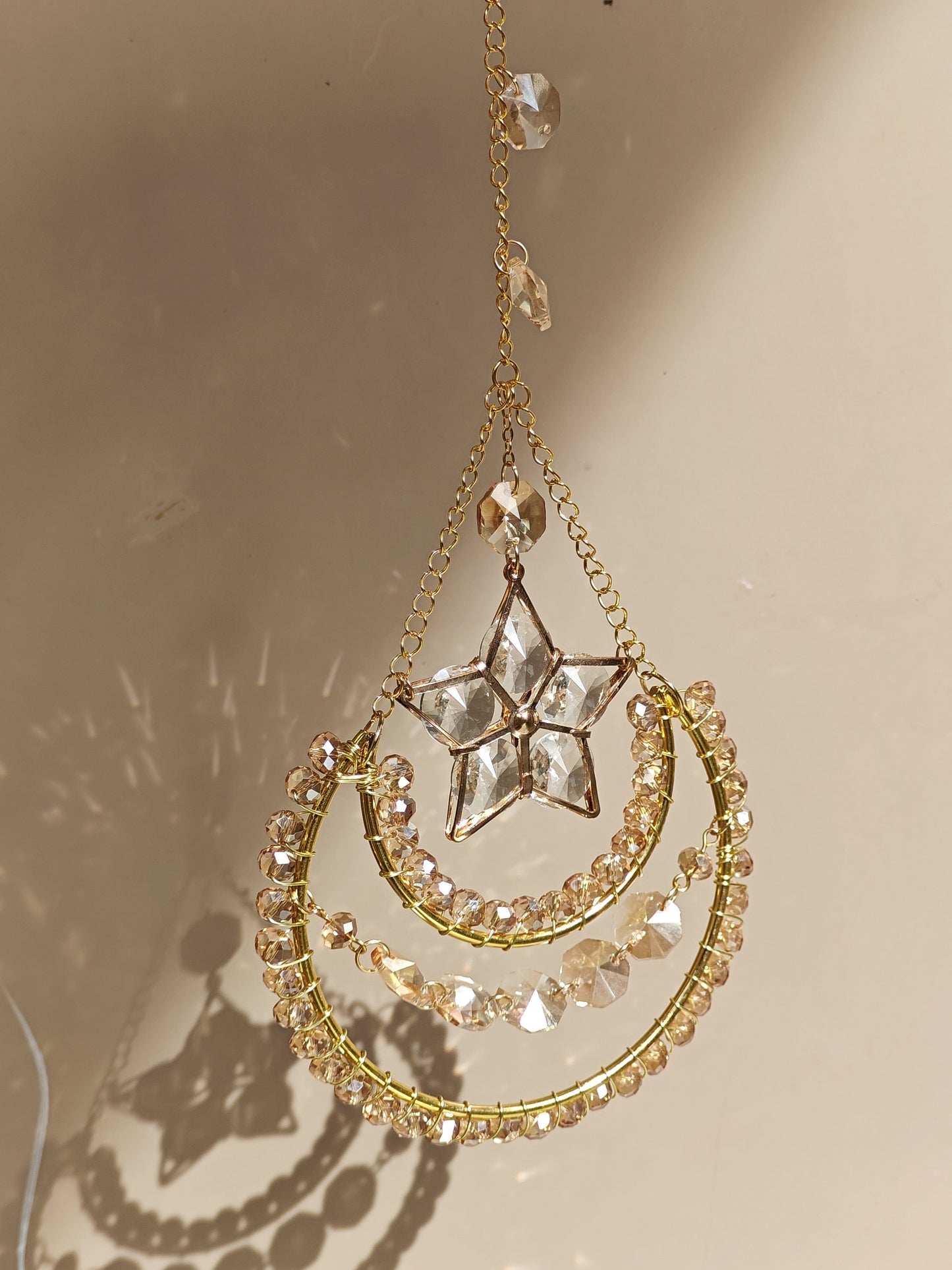 Champagne Moon and Star Catcher