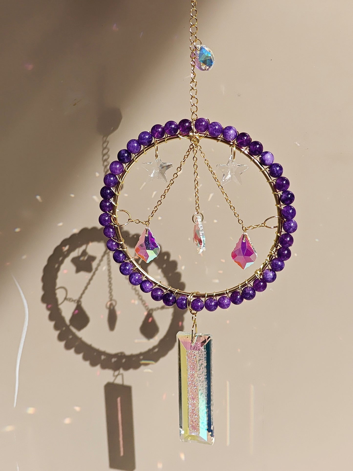 Amethyst Wishing Well Sun Catcher