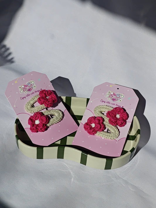 Sakura Crochet Hairpin Set