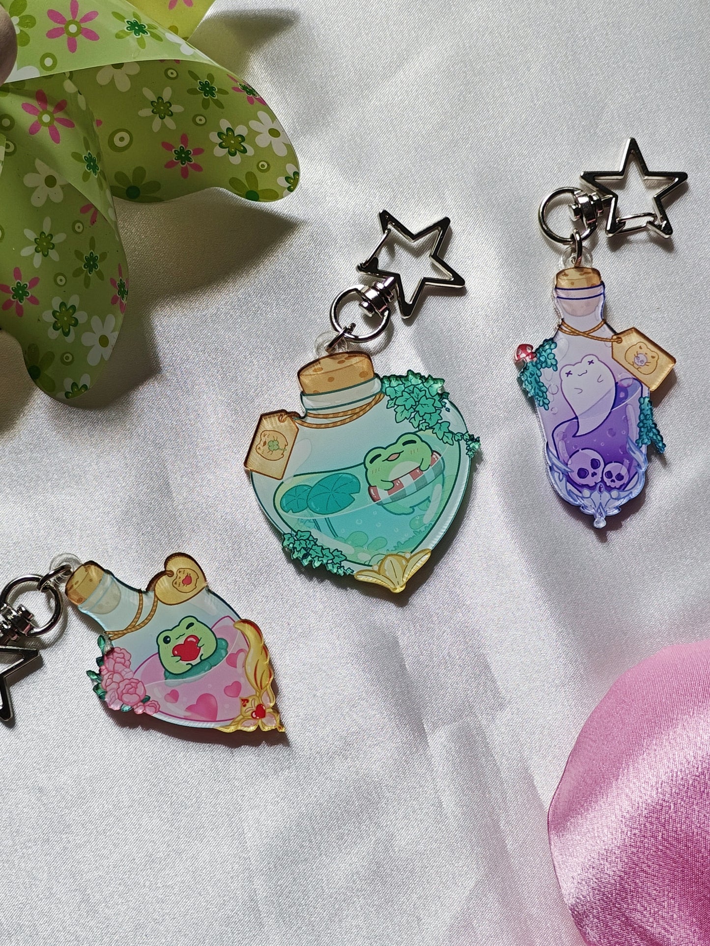 Frog Potion Keychain