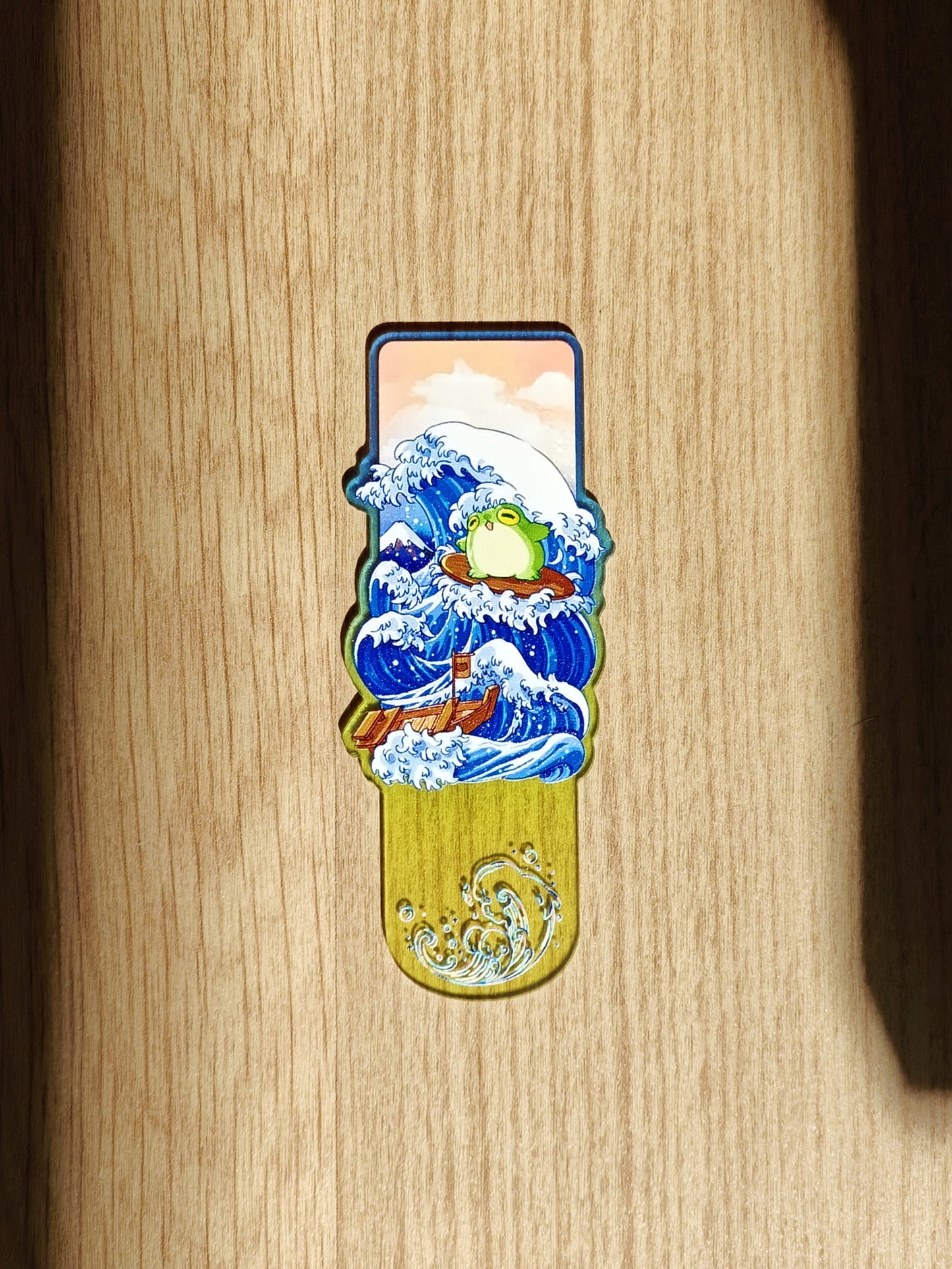 "The Great Wave off Kanagawa" Froggy Bookmark