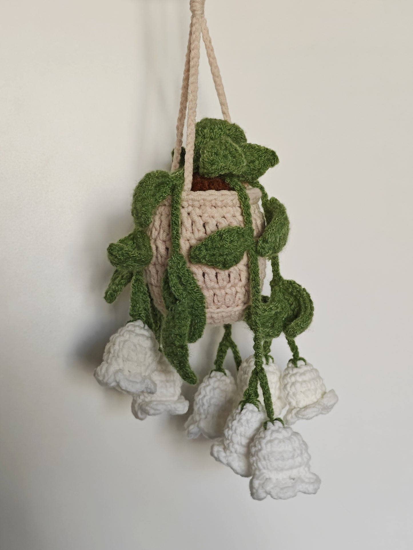 Crochet Lily of the Valley Pot