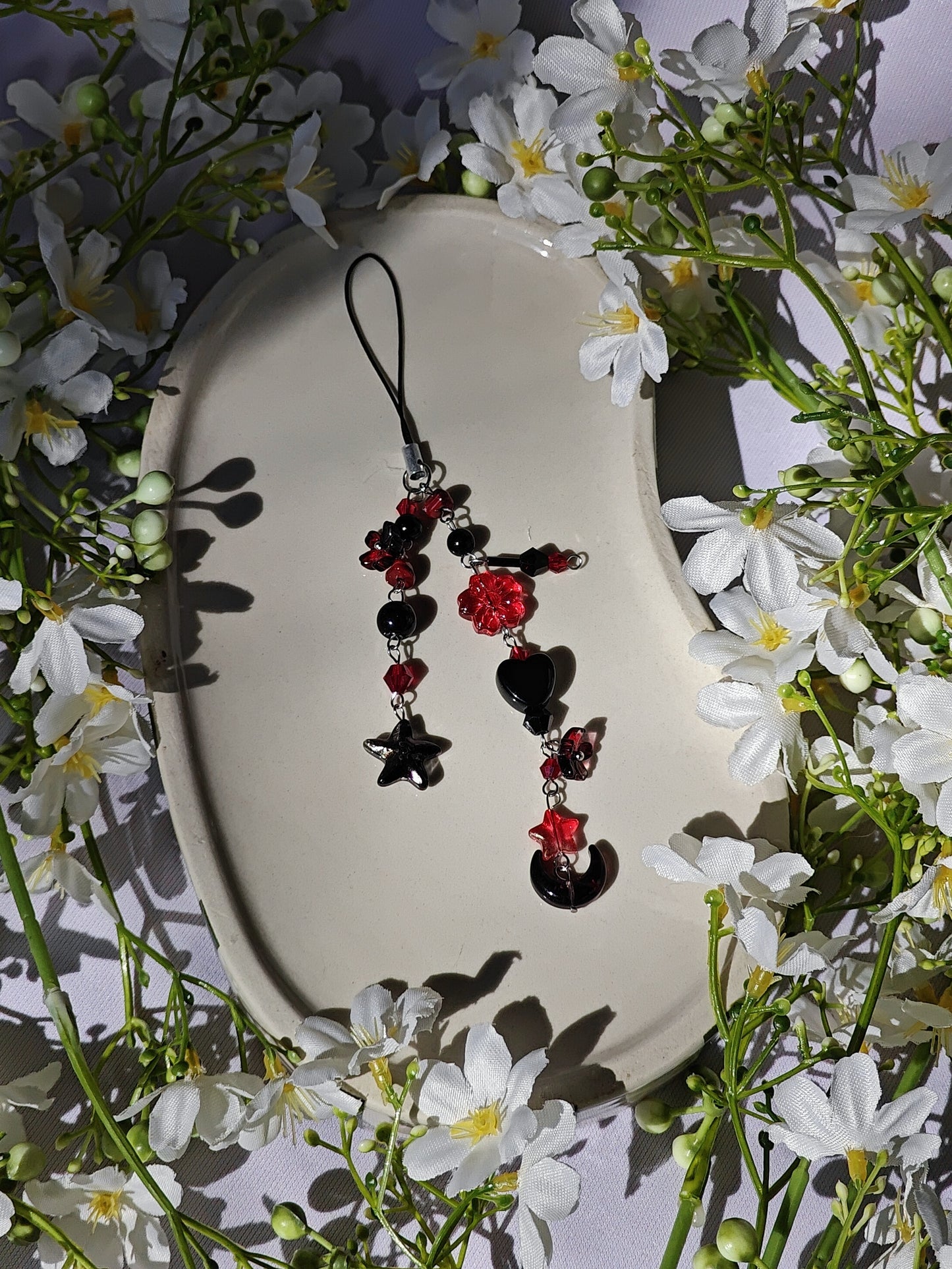 Black Moon Handmade Phone Charm