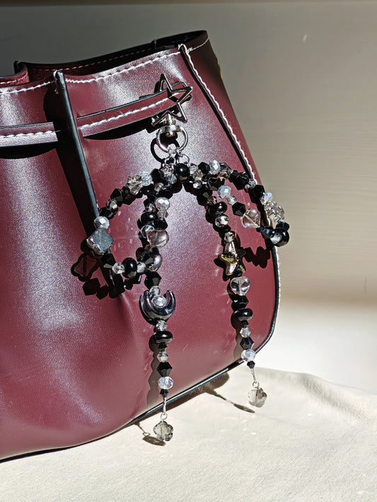 Silver Bow Bag Charm