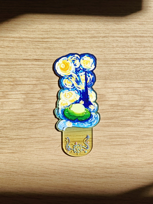 "The Starry Night" Froggy Bookmark