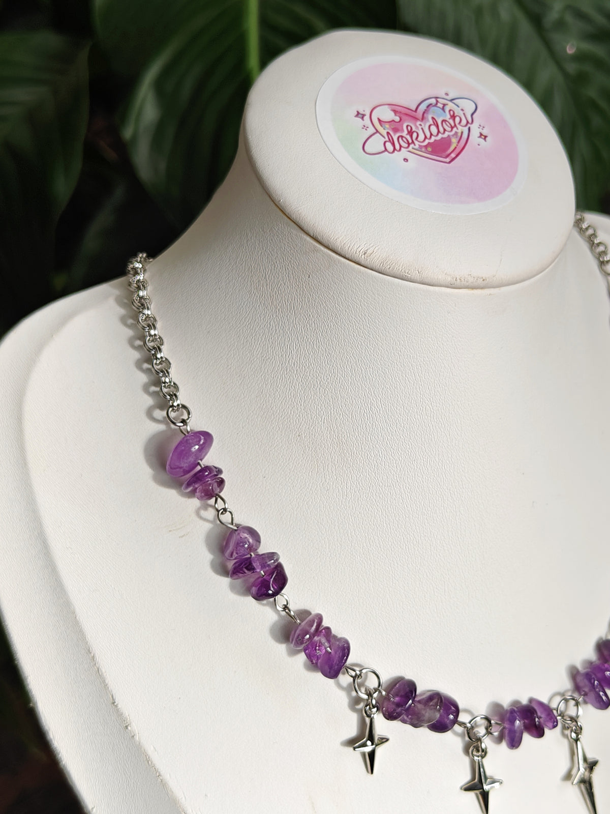 Amethyst Star Light Necklace