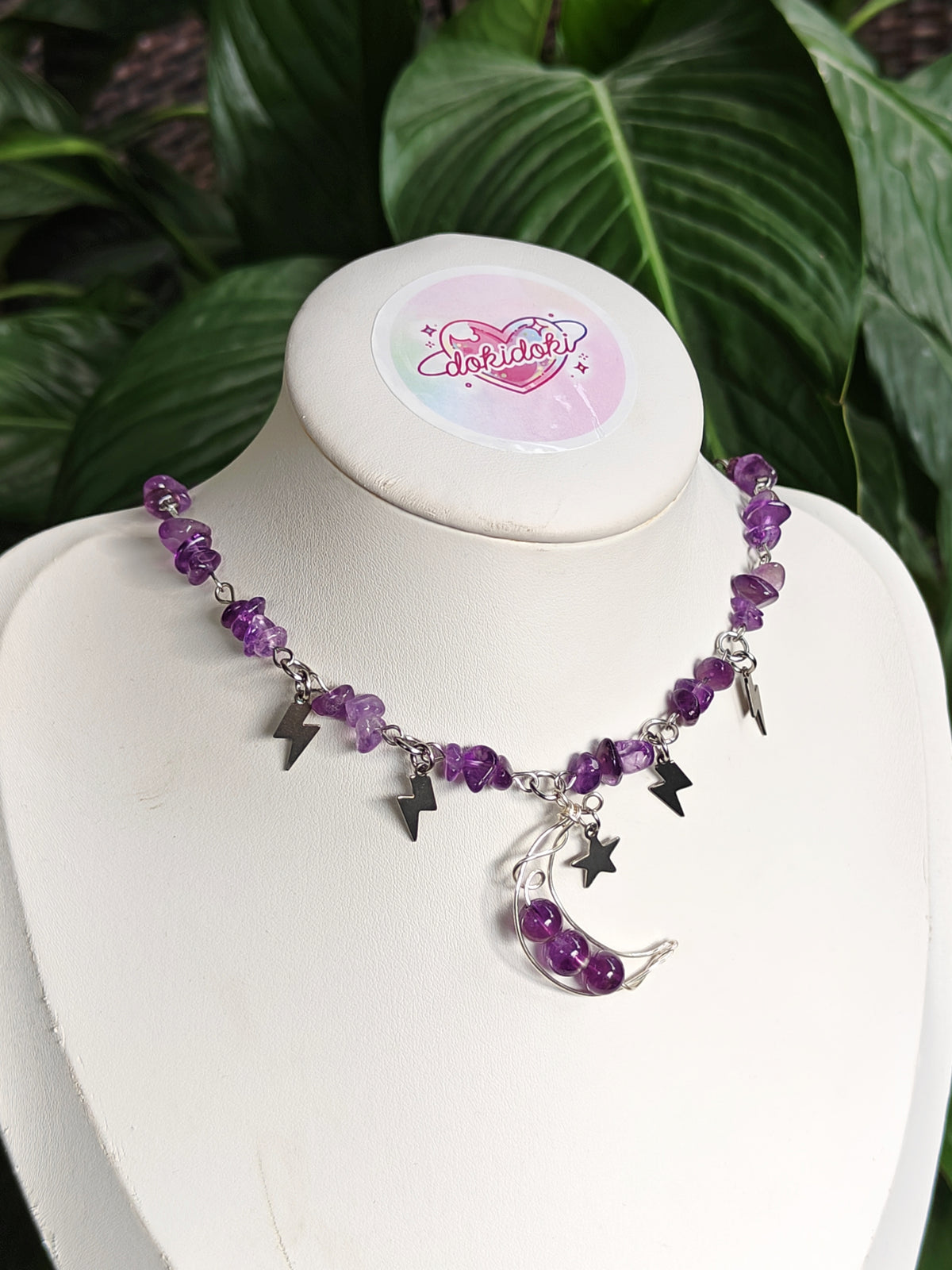Amethyst Moon Necklace