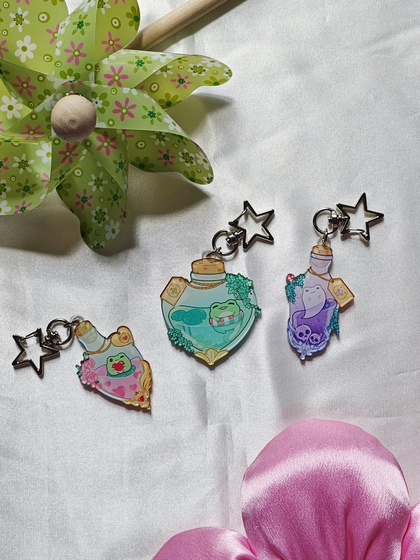 Frog Potion Keychain