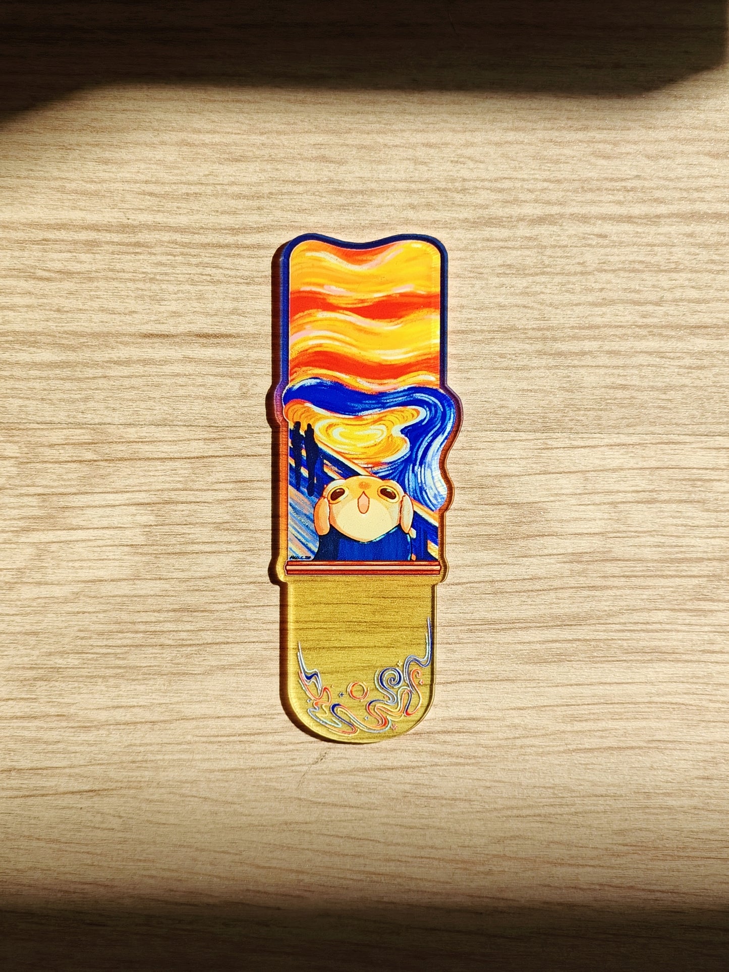 "The Scream" Froggy Bookmark