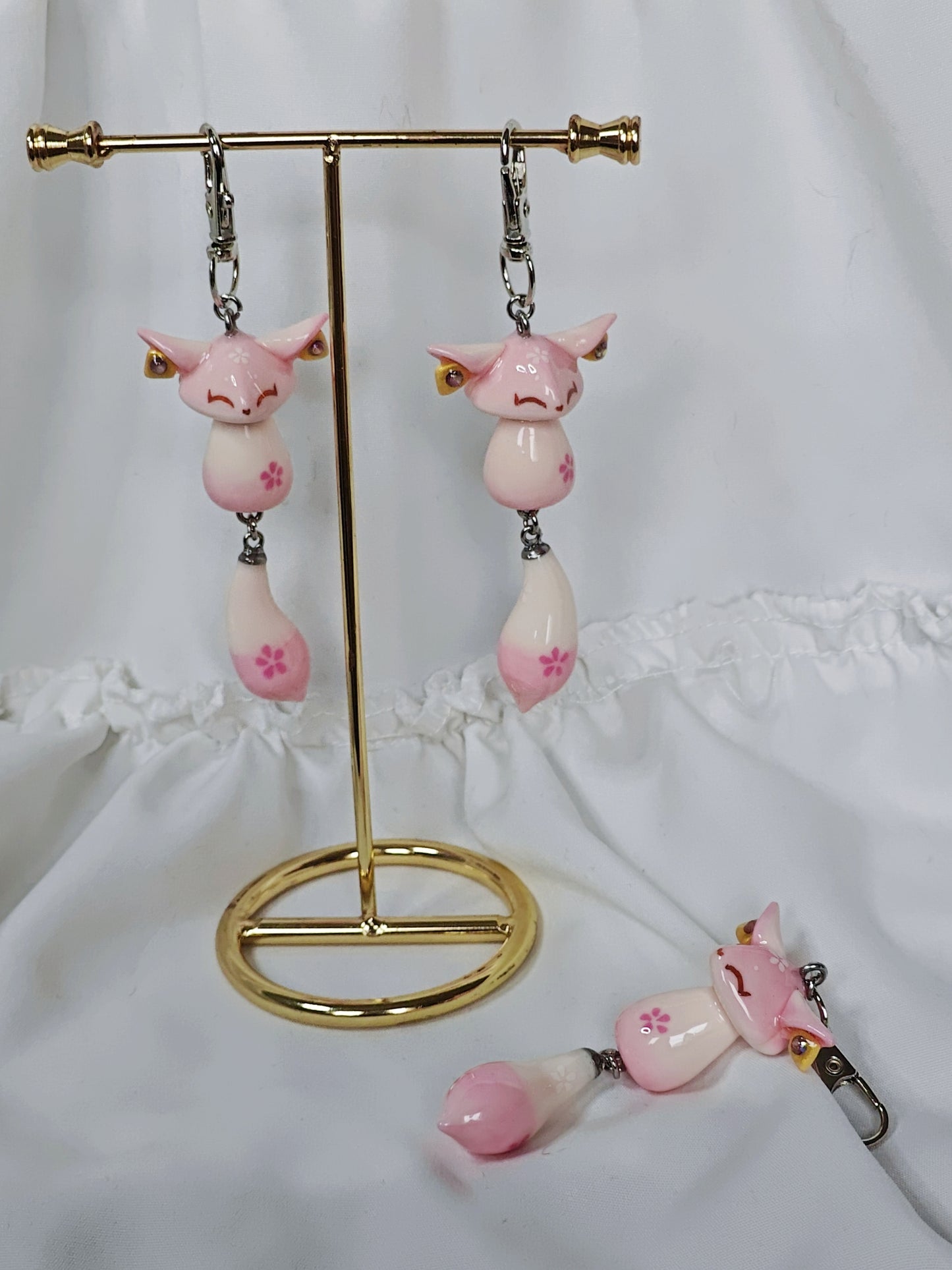 Yae Miko Fox Handmade Clay Keychain