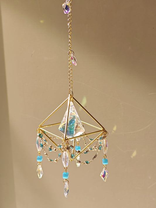 Cyan Amulet Sun Catcher