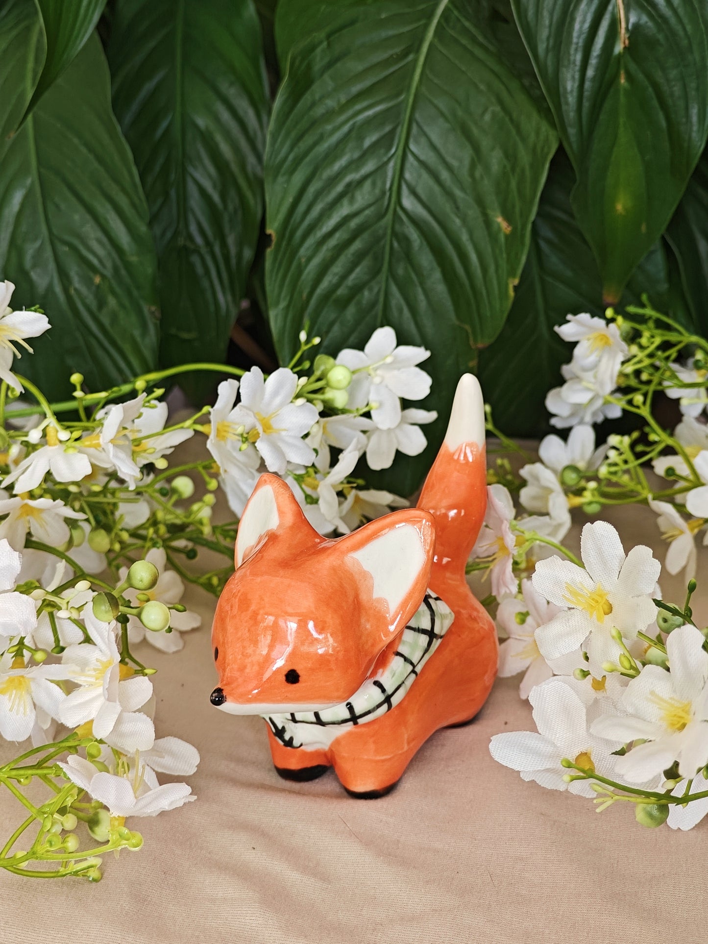 Fox Ceramic Ring Holder