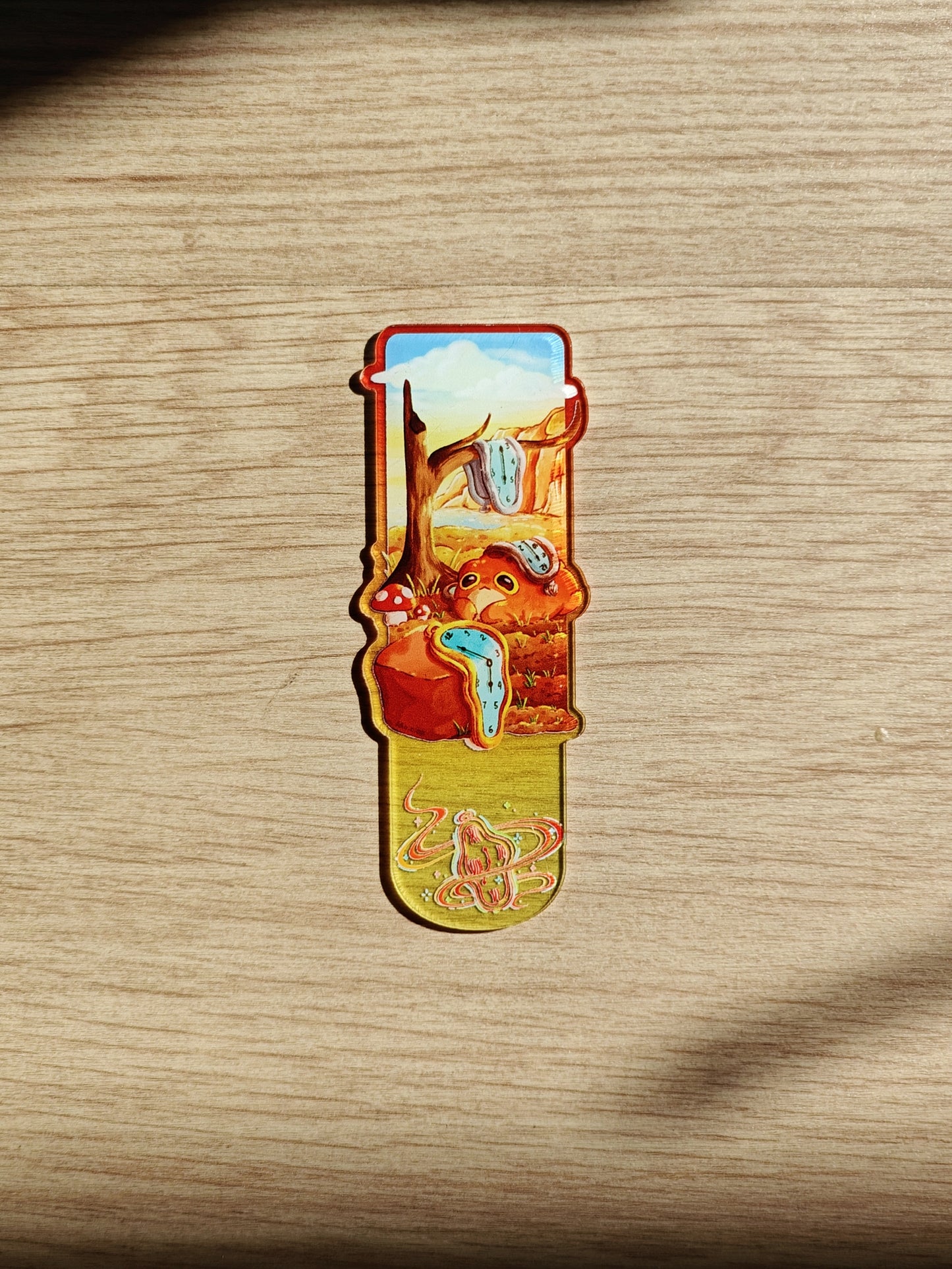 "The Melting Clock" Froggy Bookmark