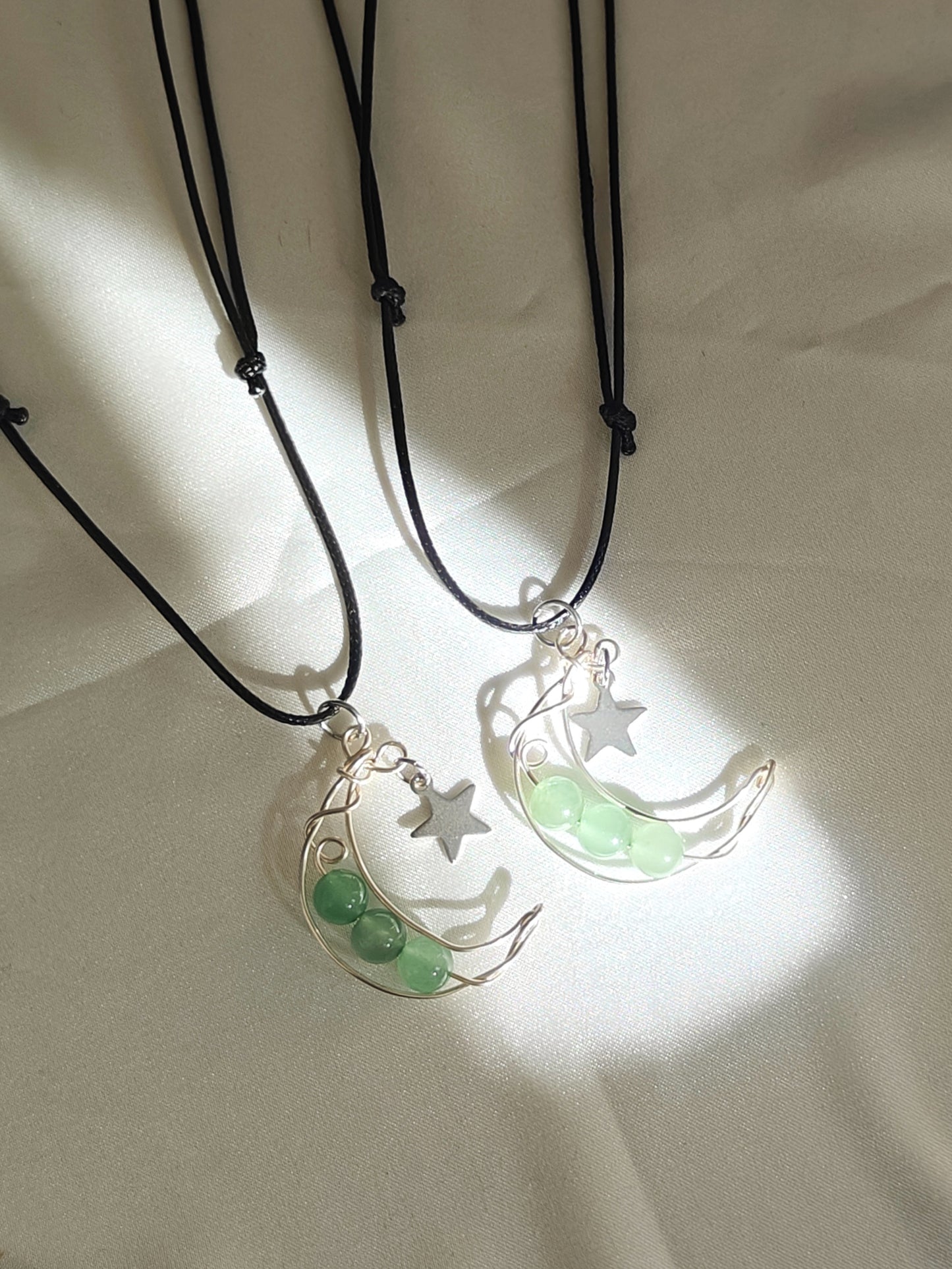 Aventurine Moon Necklace