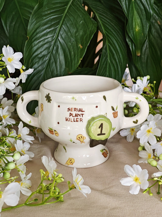 Serial Plant Killer Ceramic Trophy