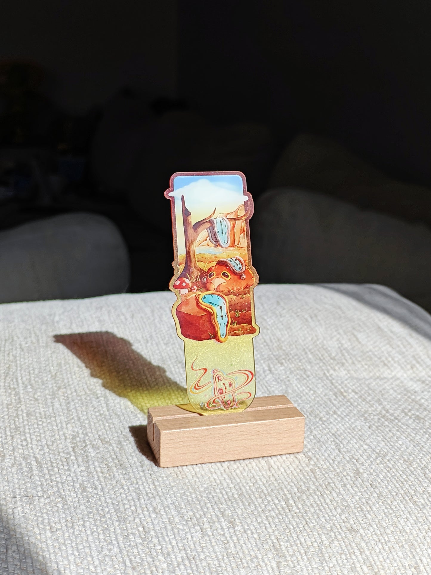"The Melting Clock" Froggy Bookmark